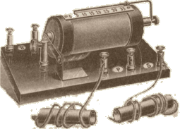 Historische Zeichnung eines Telefonhörers