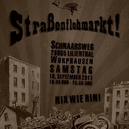 Flyer Straßenflohmarkt